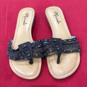 Miranda by Miranda lambert Women's Brown Sandals